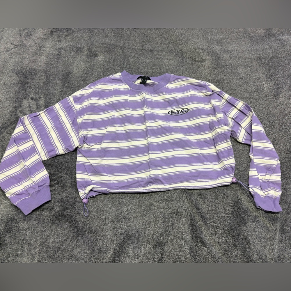 Forever 21 Cropped Long-Sleeved Shirt